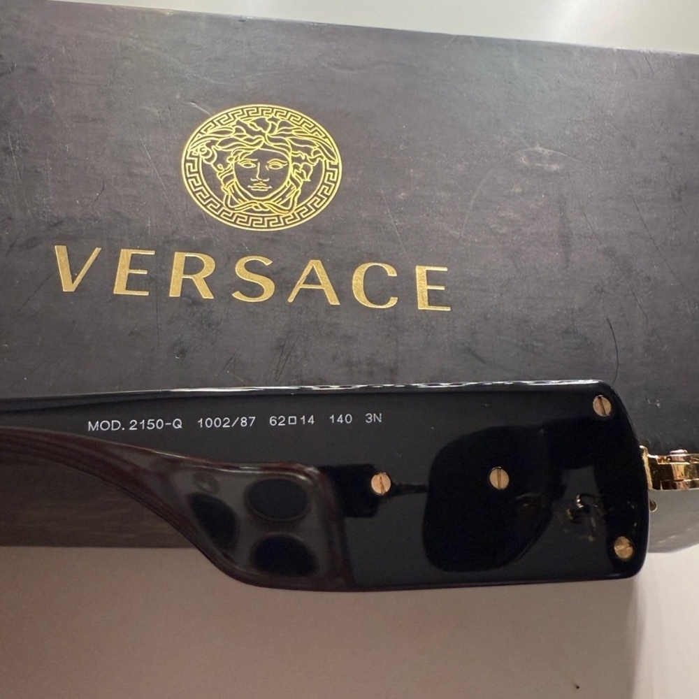 NOT FOR SALEersace Black Sunglasses for Men Mod.2150Q New - Picture 2 of 7
